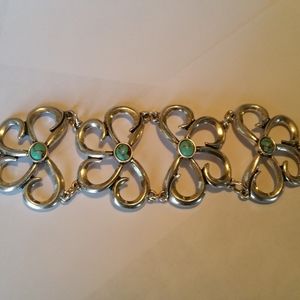 Lucky brand silver turquoise bracelet